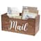 Elegant Designs Decorative Script Word Mail Organizer Box